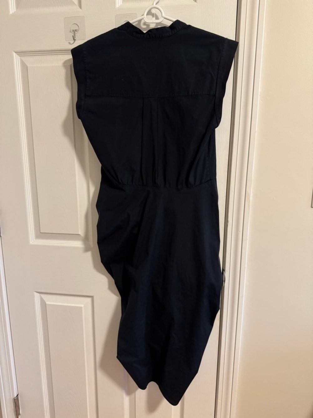 VERONICA BEARD Ruched Shirt Dress 8 - Picture 9 of 13